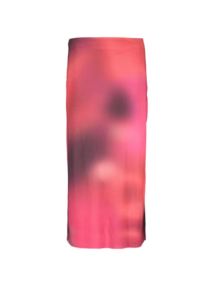 Lila Polyester Damen Rock