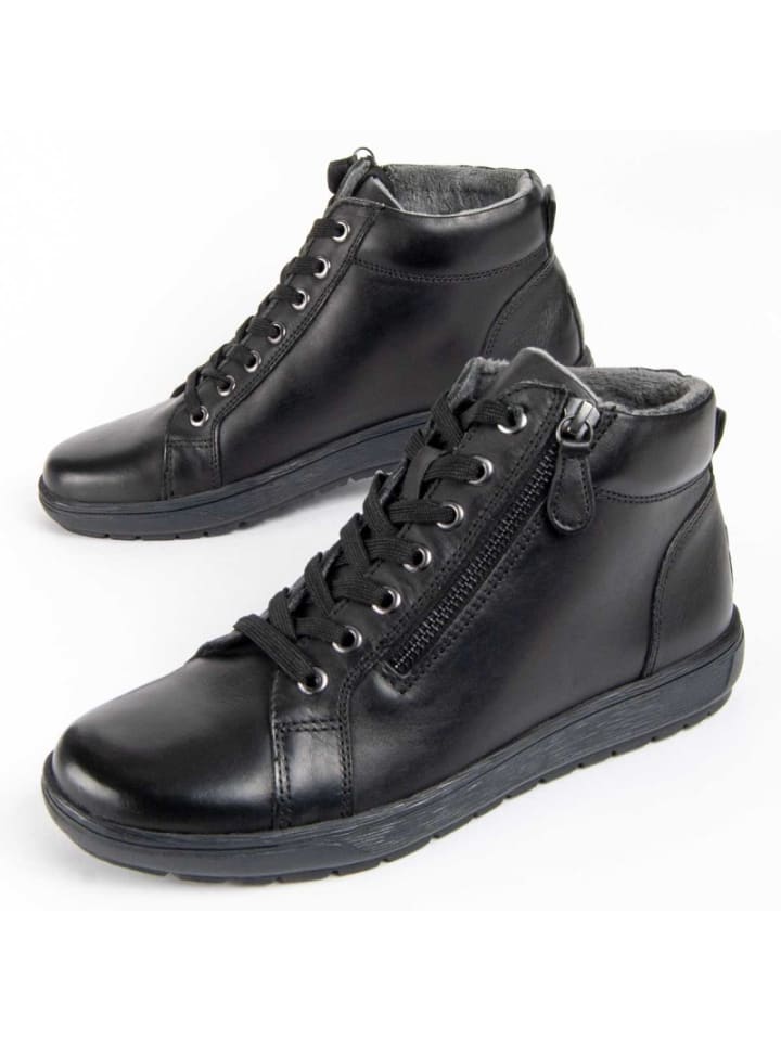 Boots Lila Stahlflaschen in Schwarz