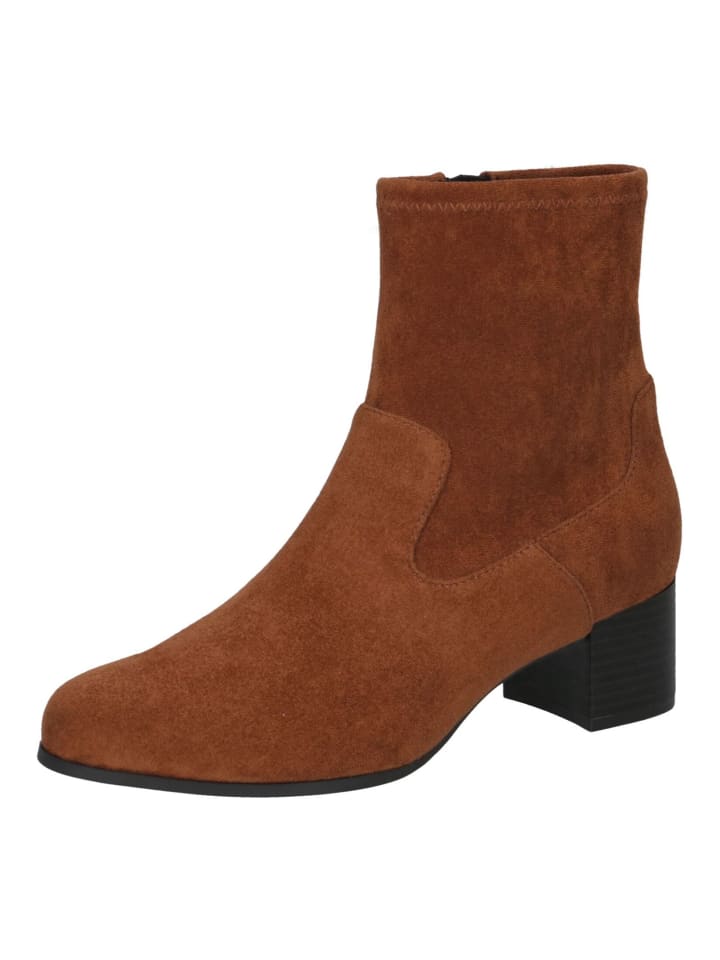 Stiefelette Cognac