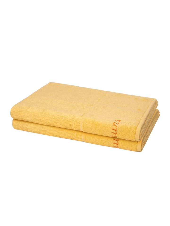 2 X Saunatuch im Set Pearl in Maize