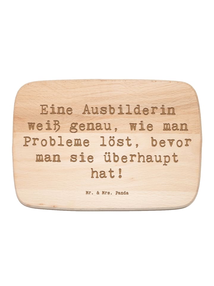 Holz Schneidebrett Spruch Ausbilderin Weisheit ... in Transparent