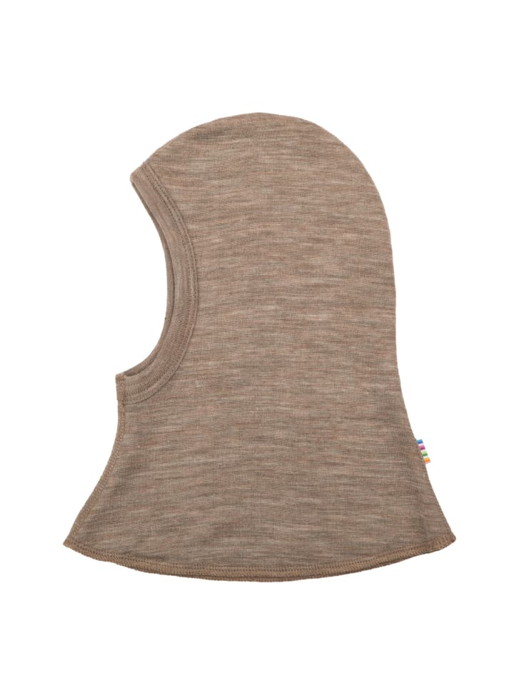 Schalmütze Merinowolle/Seide in beige