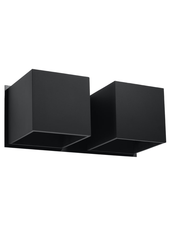 Wandleuchte GEO 2 in Schwarz (H)11cm (L)26cm