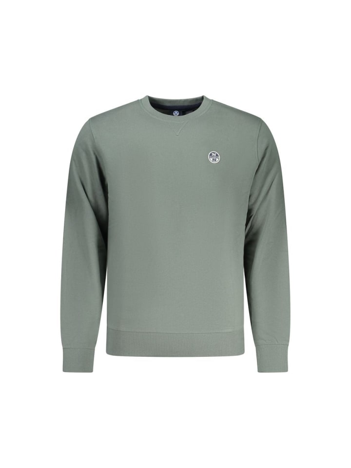 Grün Baumwolle Herren Sweatshirt