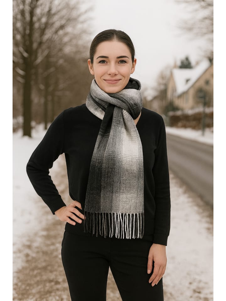 Winterschal " Manchester " in schwarz
