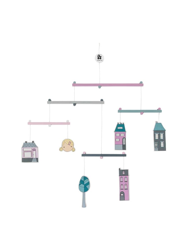 Baby Holzmobile Stadt Mädchen 76 cm hoch