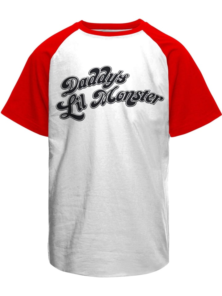 T-Shirt "Daddy´S Lil Monster" in Weiß