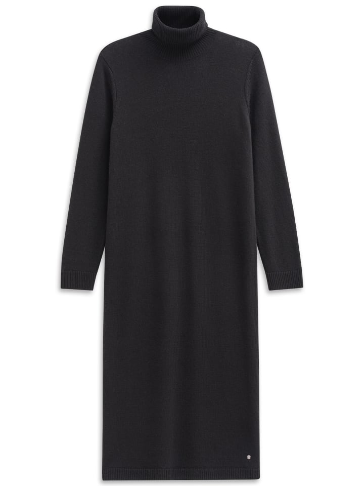 Strickkleid Rollkragen in 290-schwarz