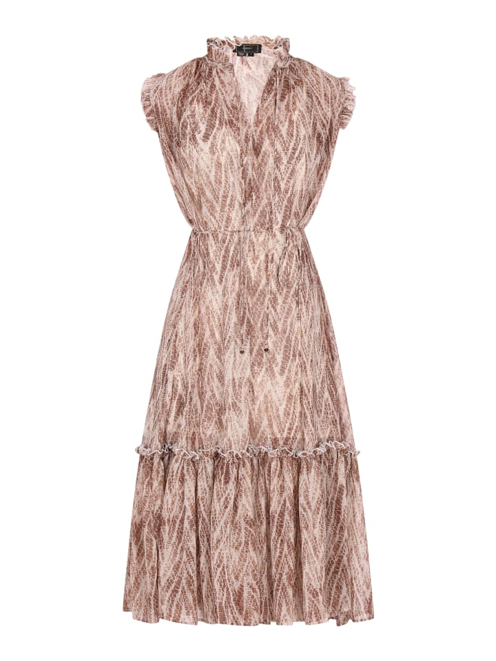 Damen Kleid in Braun Mehrfarbig