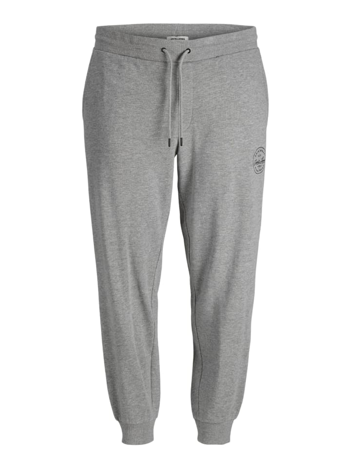 Jogginghose JPSTGORDON Sweat Trainingshose Plus Size Übergröße in Grau