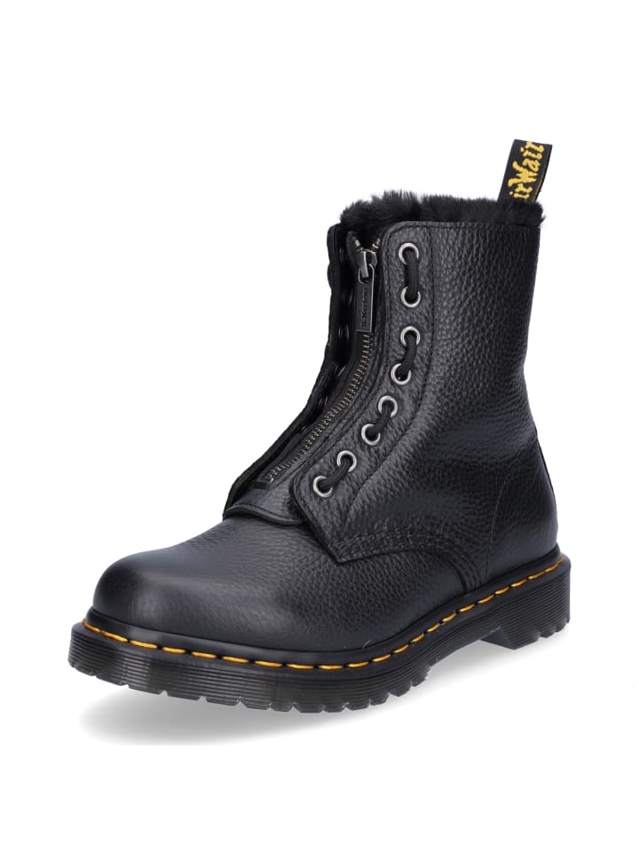 Damen Boot Serena Zip in Schwarz