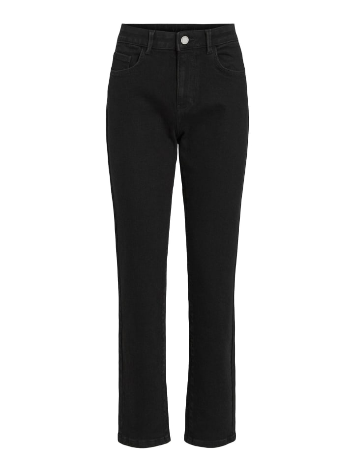 Straight Fit Jeans in Black Denim