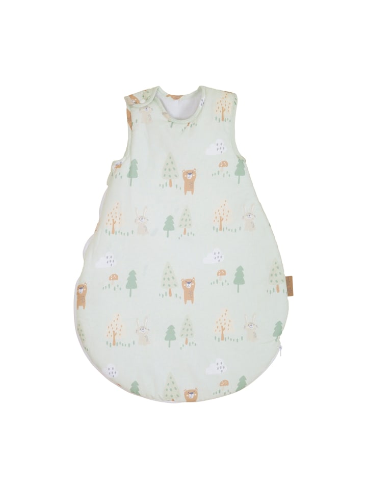 Babyschlafsack 'Woodland Buddies' - Atmungsaktiv - Pastell Grün