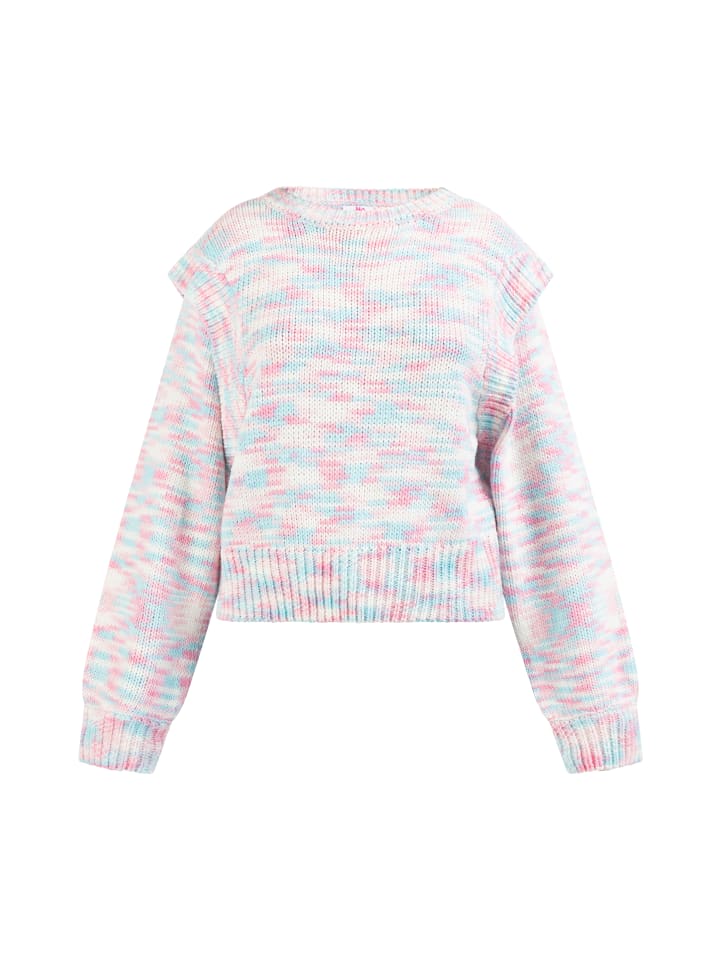 Damen Strickpullover in Rosa Mehrfarbig