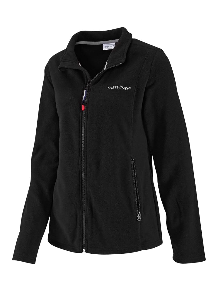 Fleecejacke in schwarz