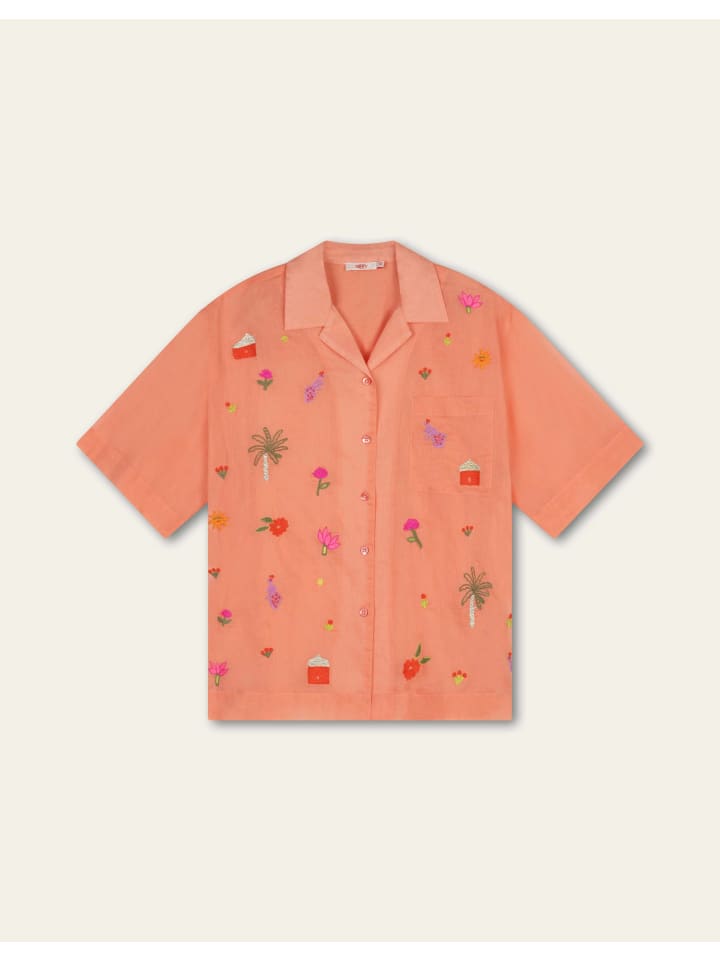 Bowling Bluse in Rot