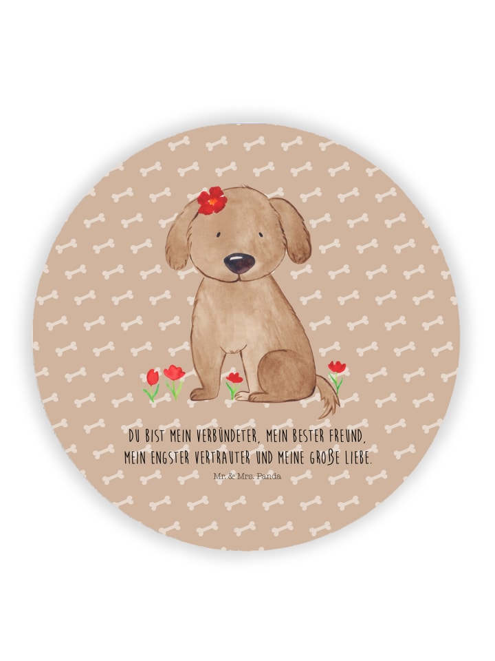 Magnet Hund Dame mit Spruch in Hundeglück