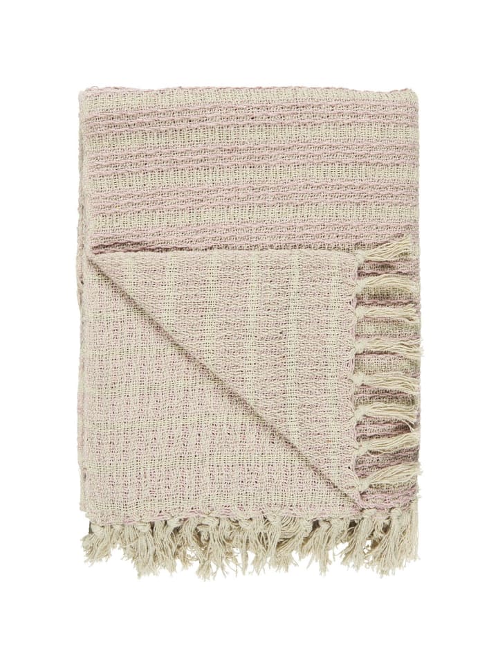 Plaid Hellrosa Creme Streifen Muster 130x160