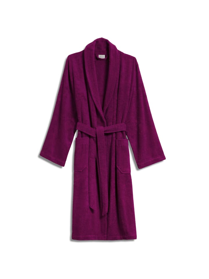 Möve Bademäntel unisex Schalkragen Basic berry - 266 in berry - 266