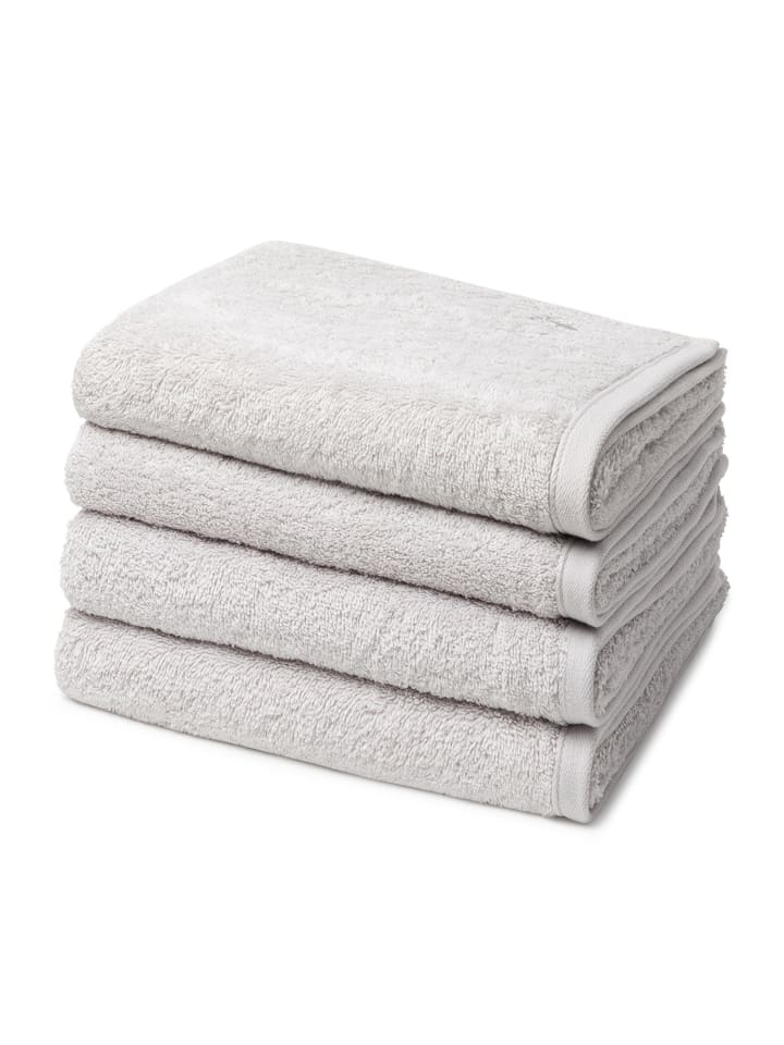 4 X Handtuch im Set Vita in Silber