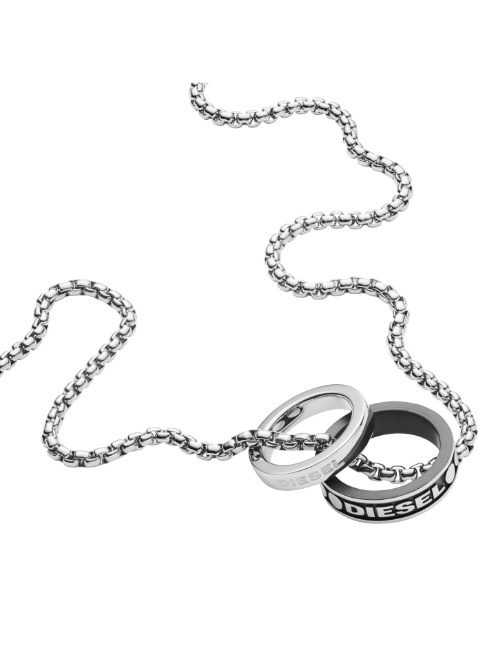 Halskette The Logo Rings in silber