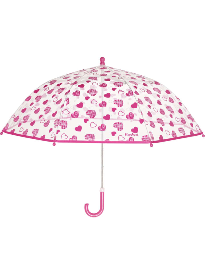 Regenschirm Herzchen in Transparent