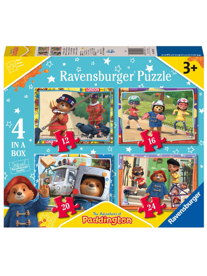 4 in 1 Puzzle Box | Paddington Bär | Kinder Puzzle