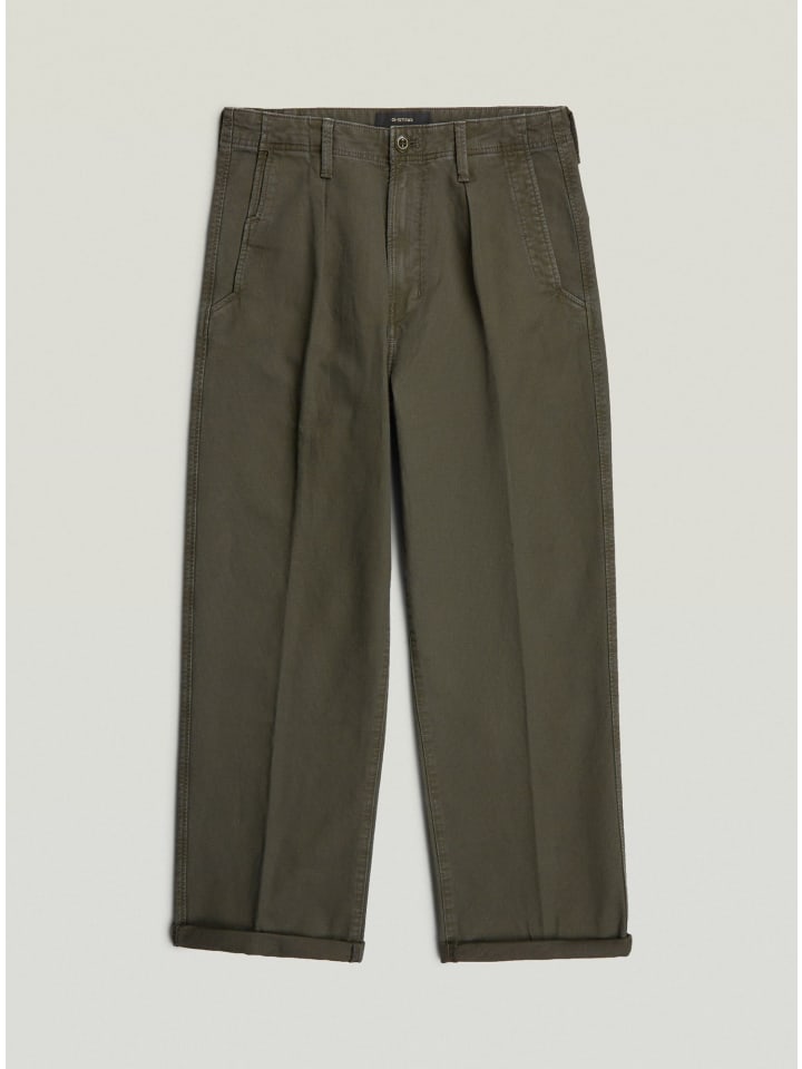 Pleated Chino Relaxed asfalt gd