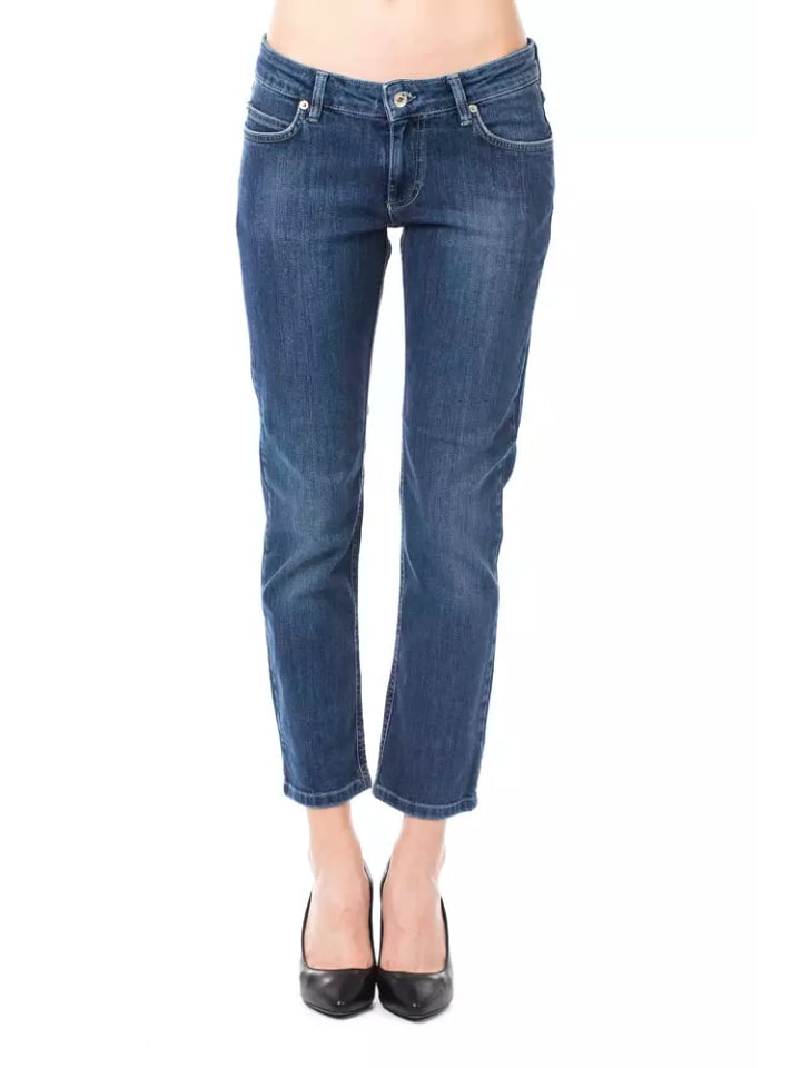 Blau Hell Baumwolle Damen Jeans