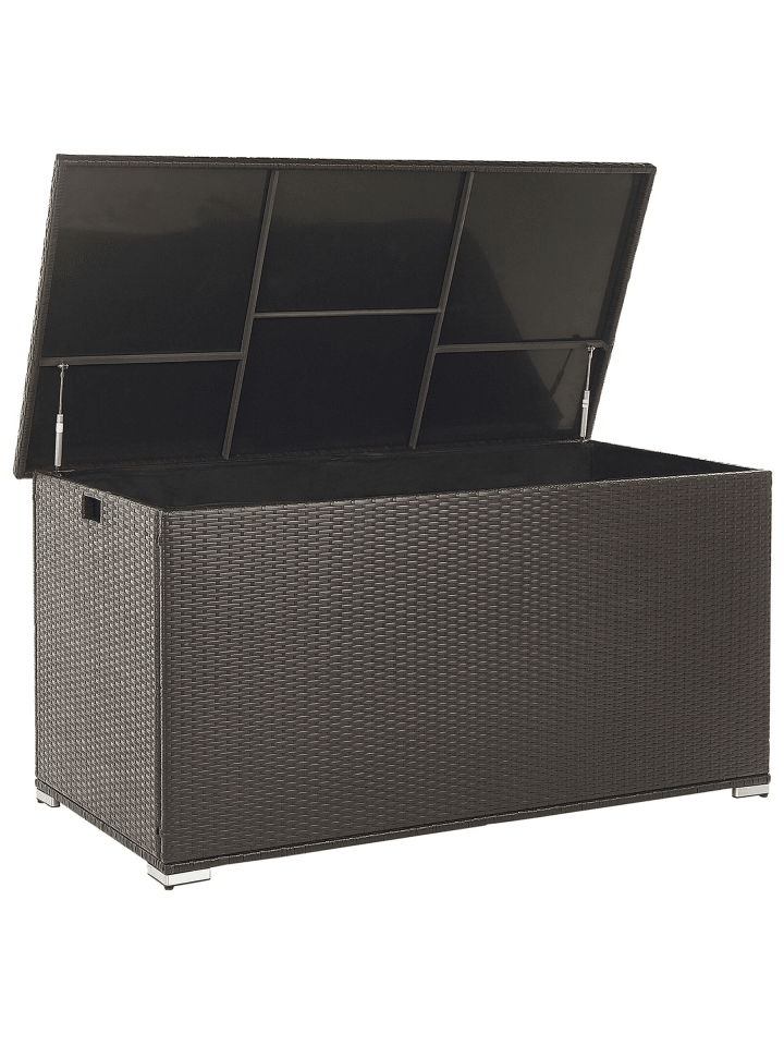 Truhe MODENA in Braun/Schwarz - (W) 155 x (H) 80 x (L) 75 cm