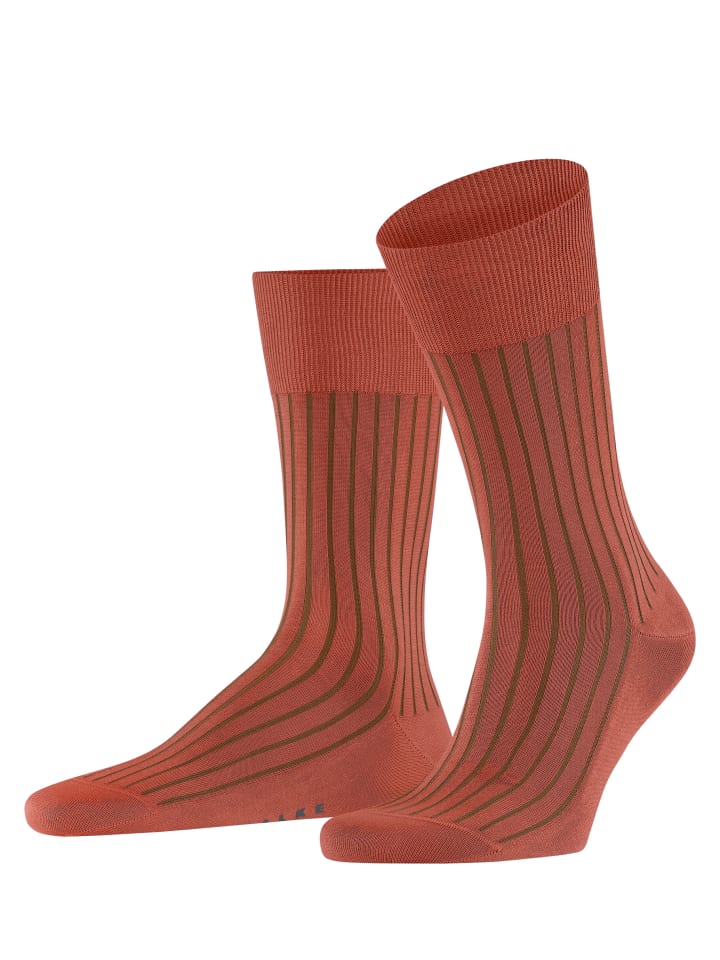Socken Shadow in Papaya