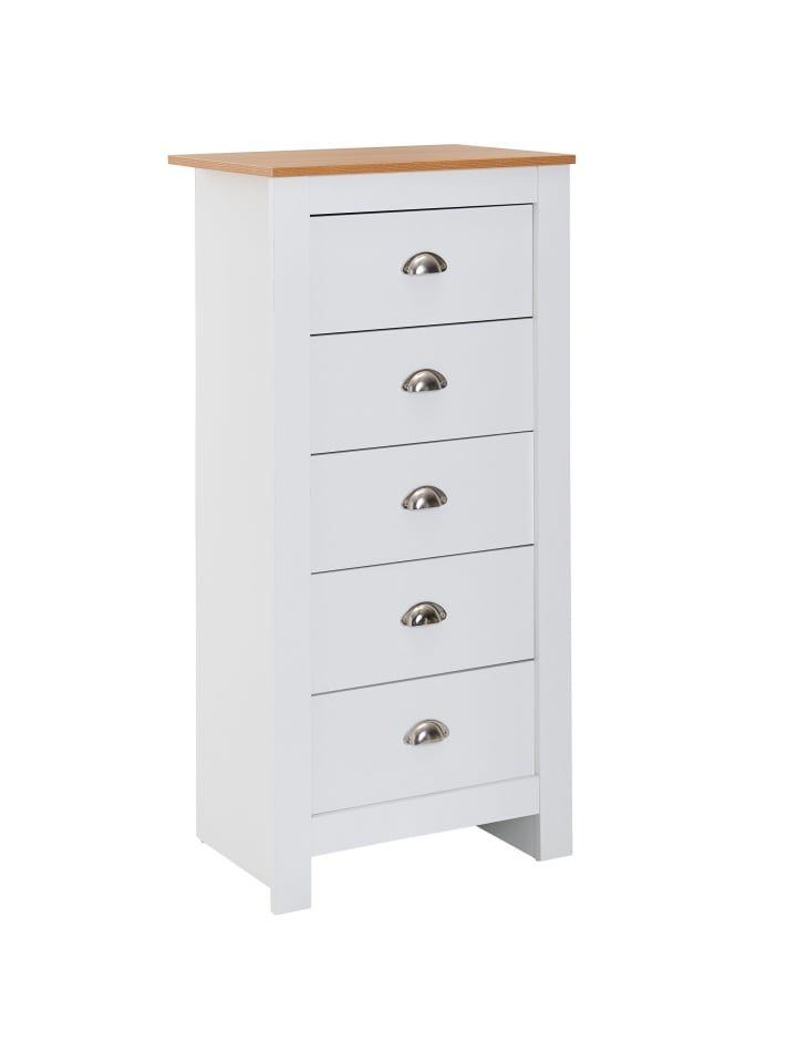 Sideboard in Weiß / Spanplatte / 53x39x114