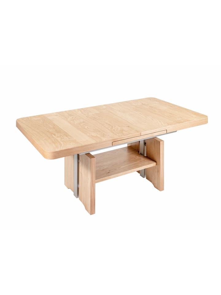 COUCHTISCH höhenverstellbar und ausziehbar Cantara 140x56x80 Eiche
