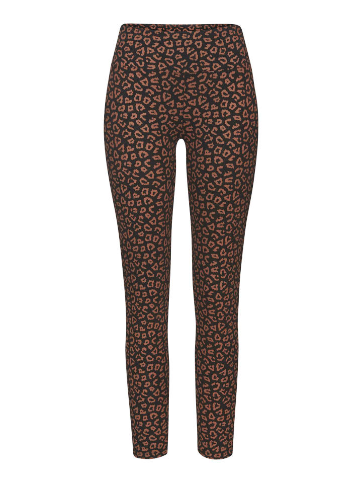 Leggings in schwarz-Leo