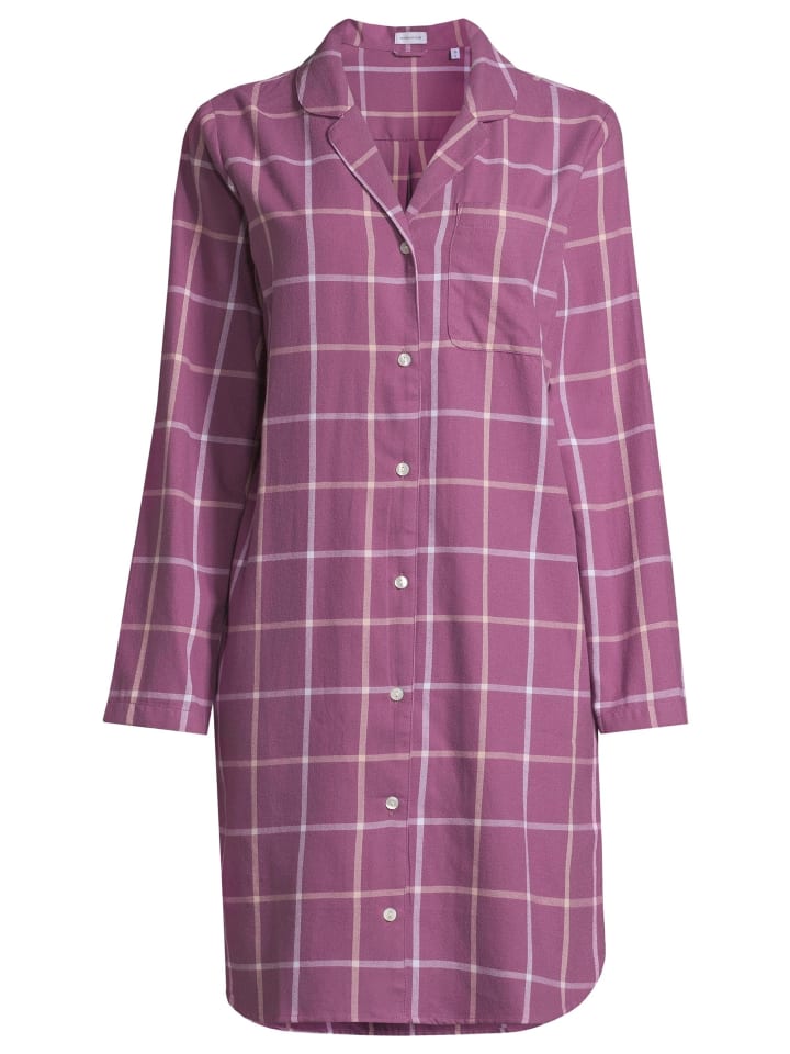 Nachthemd Classic Flanell in Mauve shadow