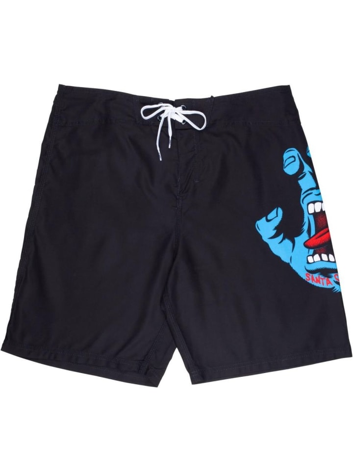 Badeshort "Screaming Hand Boardshort" in Schwarz