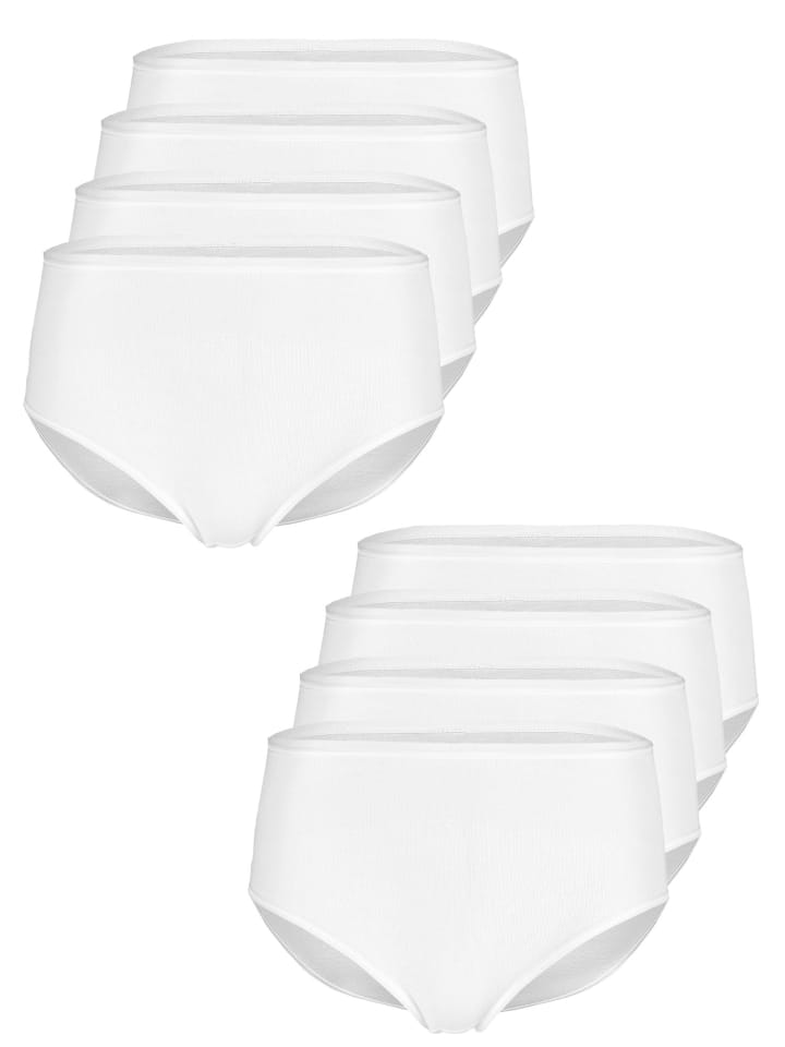 8er Pack Taillenslip in weiss