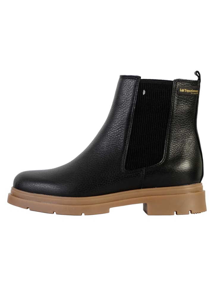 Lederstiefeletten „Les Selma“ Schwarz