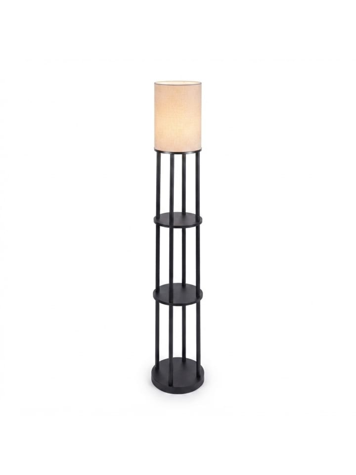 Stehlampe in Schwarz/ Weiß - (H)180 x Ø30 cm