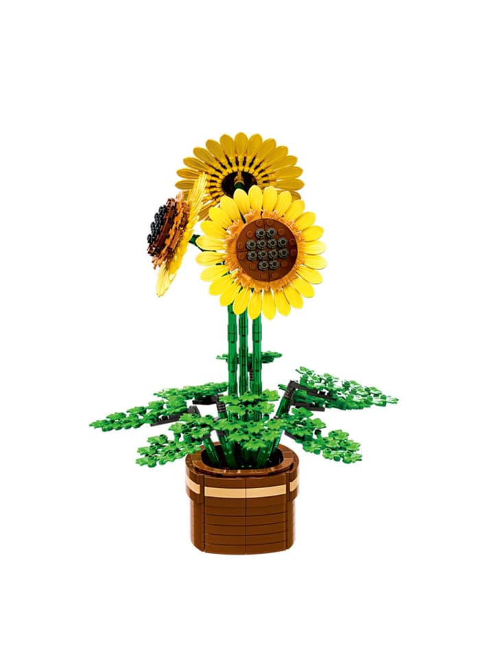 WOMA 11350 Sonnenblumen Klemmbaustein 739 Teile ab 6 in Mehrfarbig