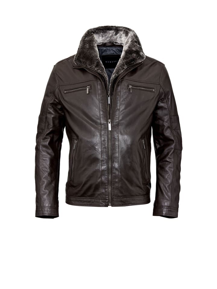 Lederjacke BUHEAVEN in dunkelbraun