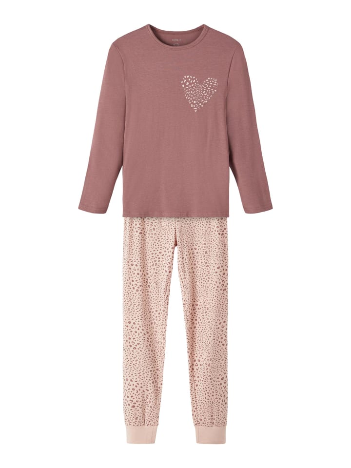 Pyjama Set für Mädchen Herz in Rosa