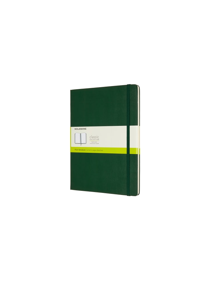 Notizbuch mit festem Einband, 70g-Papier, Blanko "Classic" in Myrtengrün