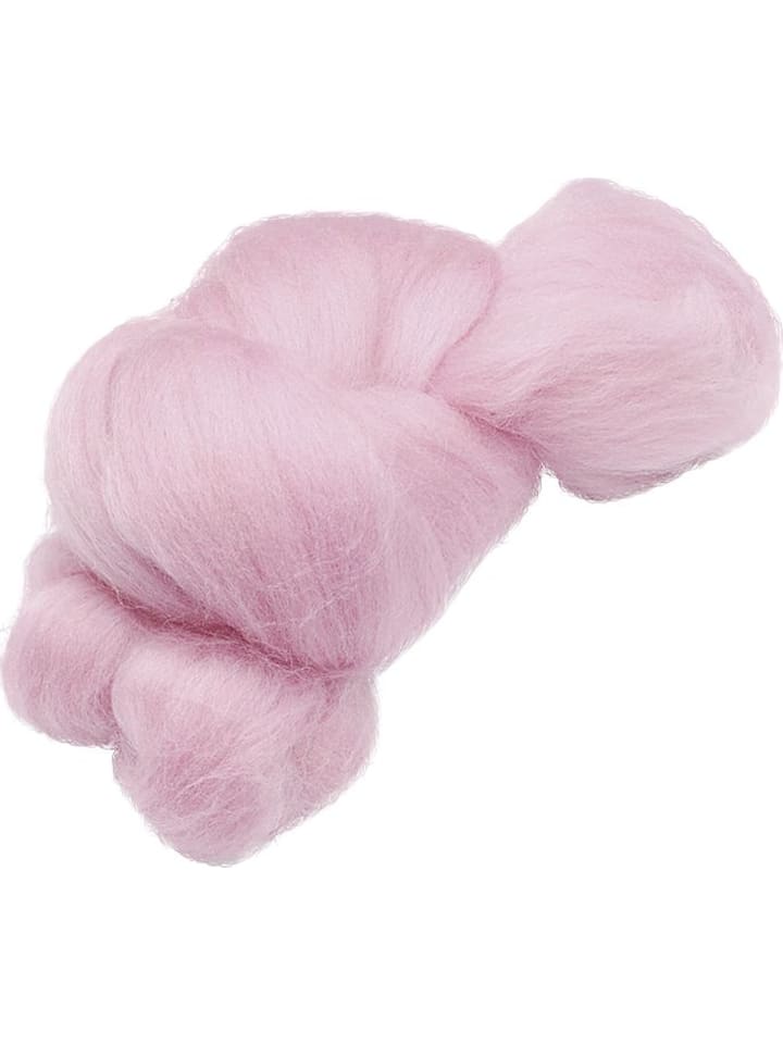 Märchenwolle rosa Packung mit 50g