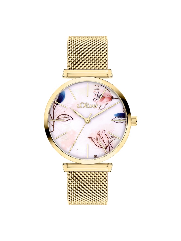 Quarzuhr SO-4497-MQ in Gold