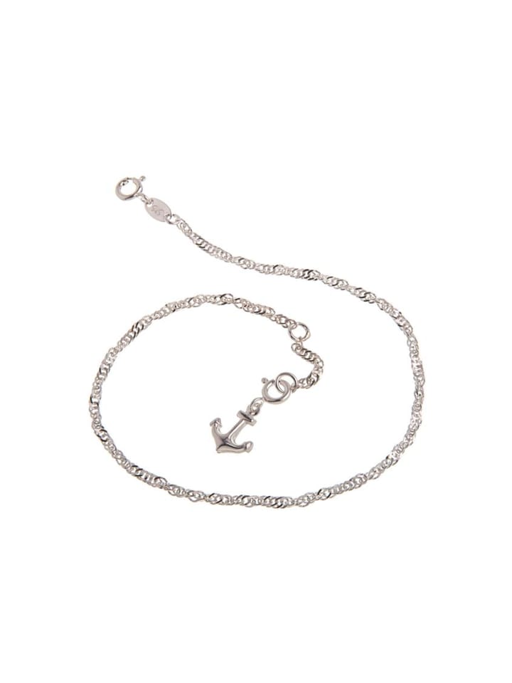 925 Silber Fußkette mit Anhänger "Anker"