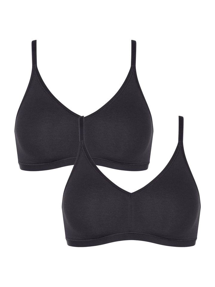 Bügelloser BH GO Daily Cotton Soft in Black