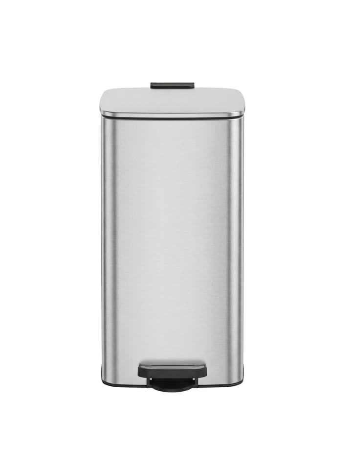 Mülleimer Plushic in Silbern - (B)28.5 x (H)54.4 x (T)34 cm - 30 L