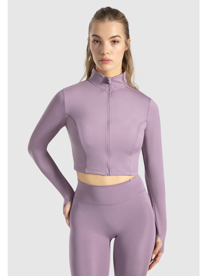 Crop Jacke Nilai in Lila