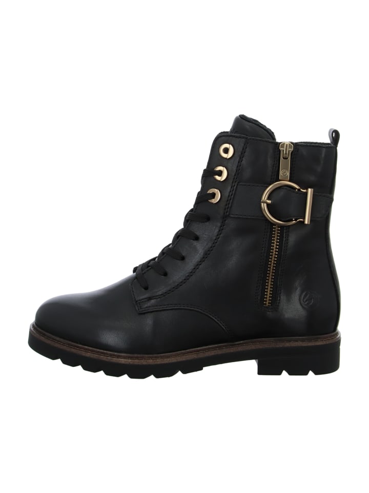 Schnürstiefeletten in Schwarz